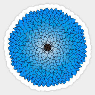 A beautiful blue flower Sticker